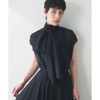 Whim Gazette(ウィム ガゼット)のシルクローンノースリーブ