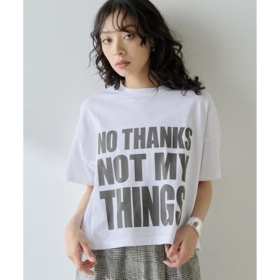 集英社HAPPY PLUS STOREWhim Gazette（ウィム ガゼット）/NO THANKS ロゴTシャツ
