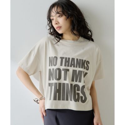 Whim Gazette(ウィム ガゼット)のNO THANKS ロゴTシャツ通販 | 集英社