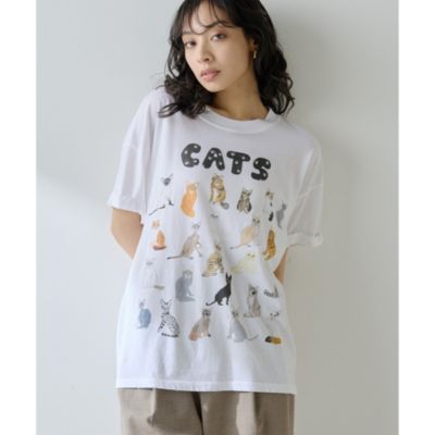 ウィムガゼット　CATS Tシャツ新品未使用 Whim Gazette(ウィム ガゼット)｜【UNFORTUNATE PORTRAIT】Cats