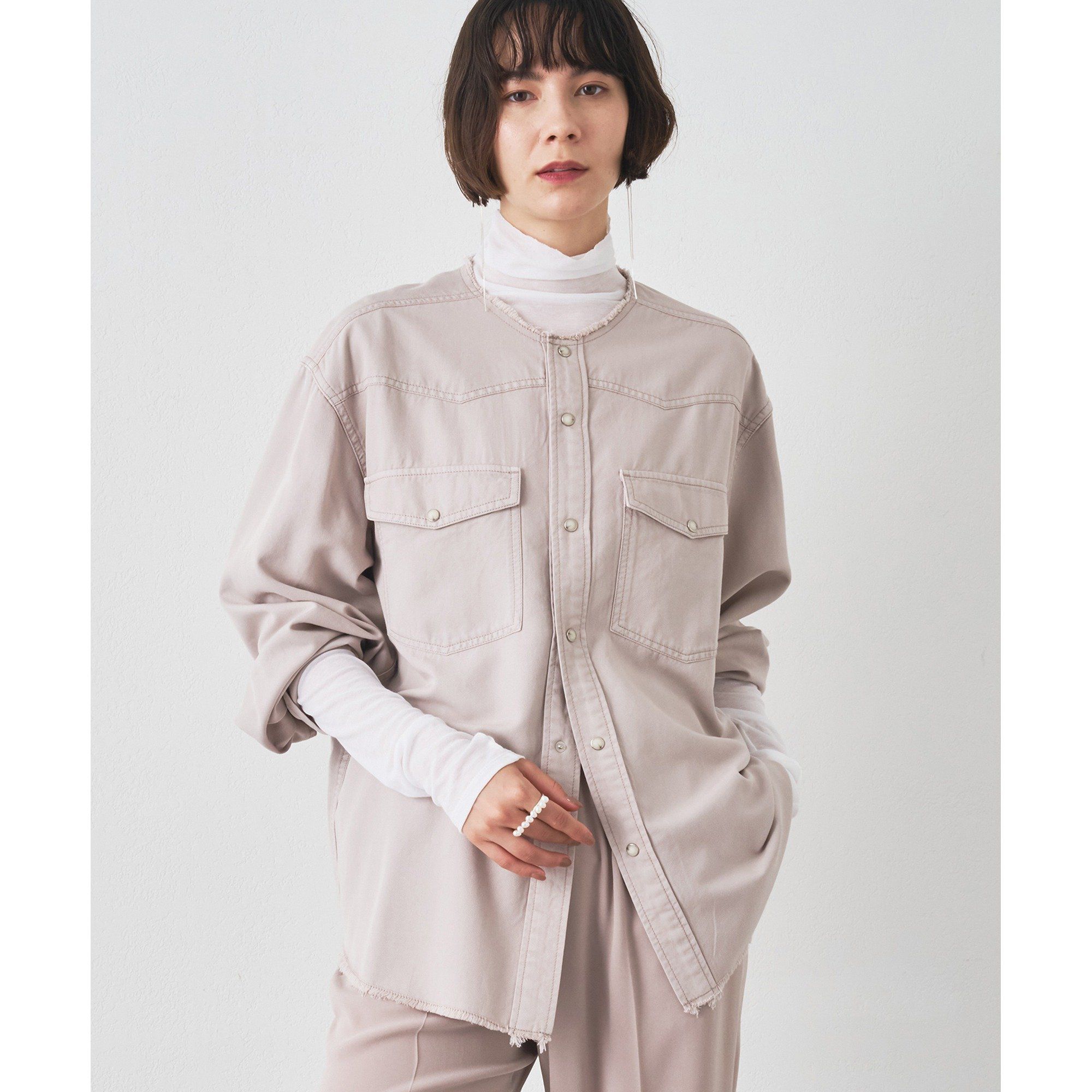 Whim Gazette(ウィム ガゼット)/セイヒンゾメヨーク切替シャツ