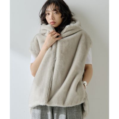 Whim Gazette(ウィム ガゼット)のミンクフェイクファーブルゾン