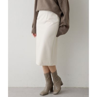 24SS 極美品 ウィムガゼット ダブルクロススリットスカート タイトスカート 24SS 極美品 ウィムガゼット ダブルクロススリットスカート