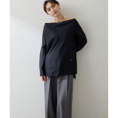 今季未使用2025★定価2.5万★ウィムガゼット ブロードオフショルダーブラウス Whim Gazette(ウィム ガゼット)のブロードオフショルダーブラウス通販