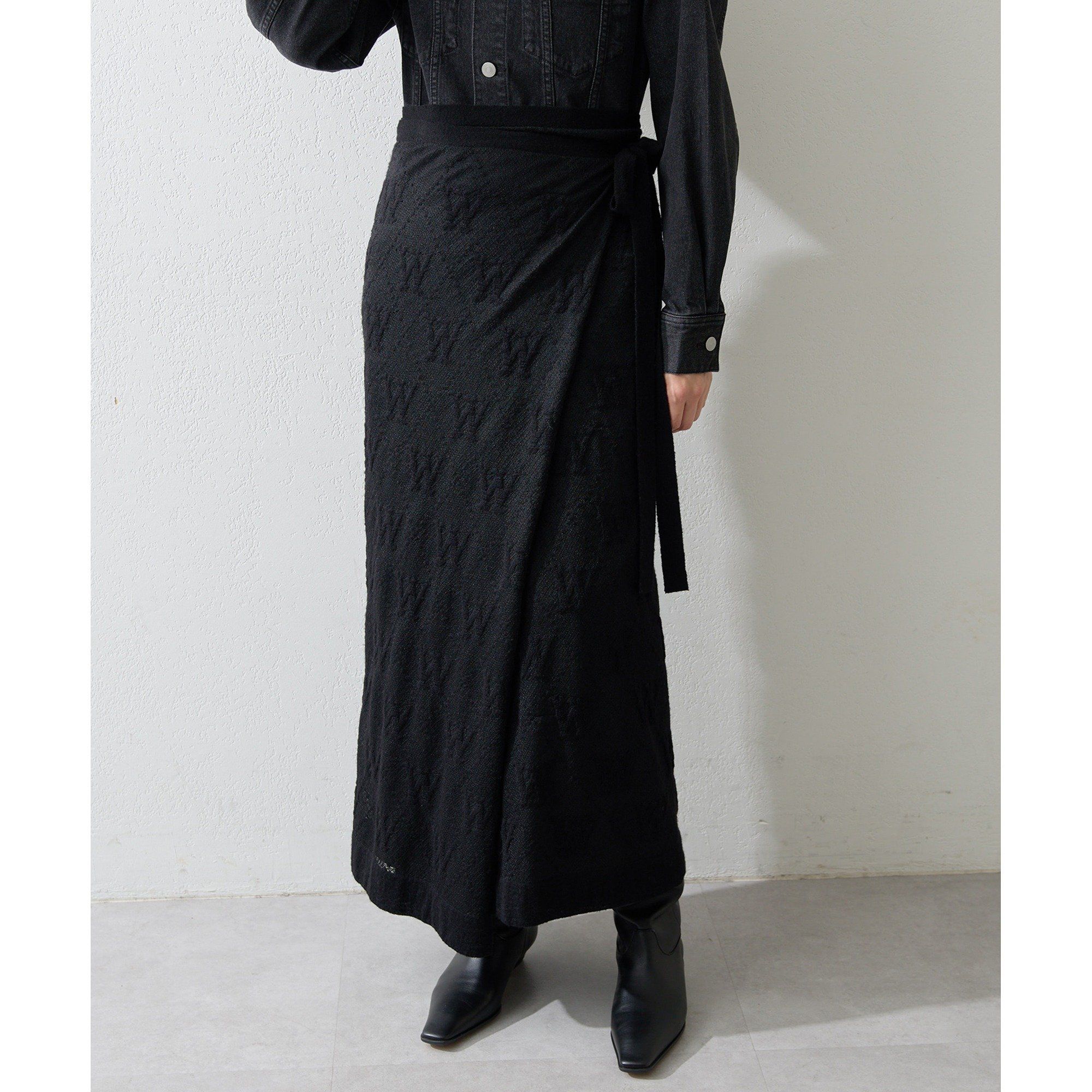 Whim Gazette(ウィム ガゼット)/ジャガードラップスカート