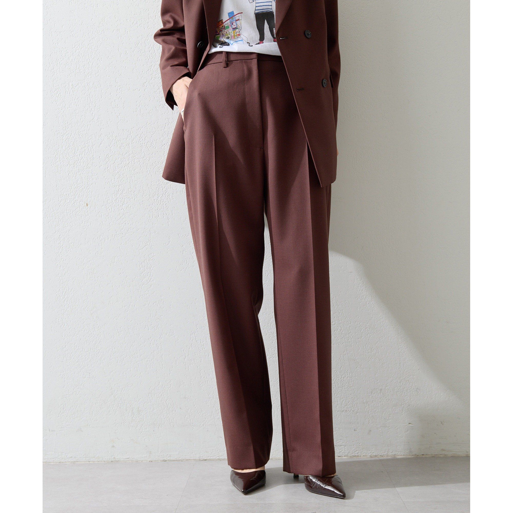 Whim Gazette(ウィム ガゼット)/平織りセンタープレスパンツ