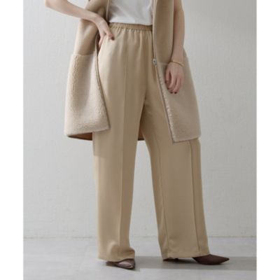 集英社HAPPY PLUS STOREWhim Gazette（ウィム ガゼット）/【THE PAUSE】サテンピンタックパンツ