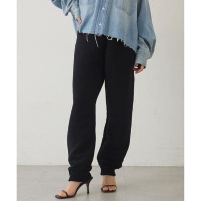 【THE PAUSE】ベロアニットジョガーパンツ Whim Gazette(ウィム ガゼット)の【THE PAUSE】ベロアニットジョガー