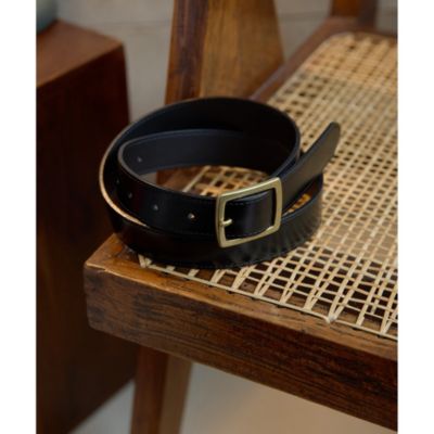 本日限り値下げウィムガゼット 美品レザー メタル装飾 ベルト Whim Gazette(ウィム ガゼット)の【Puntovita】レザーコンチョ
