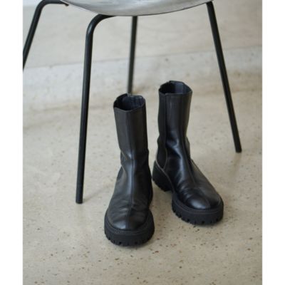 Whim Gazette(ウィム ガゼット)の【THE PAUSE】レザーサイドゴア