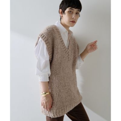 集英社HAPPY PLUS STOREWhim Gazette（ウィム ガゼット）/ハンドニットVプルオーバー