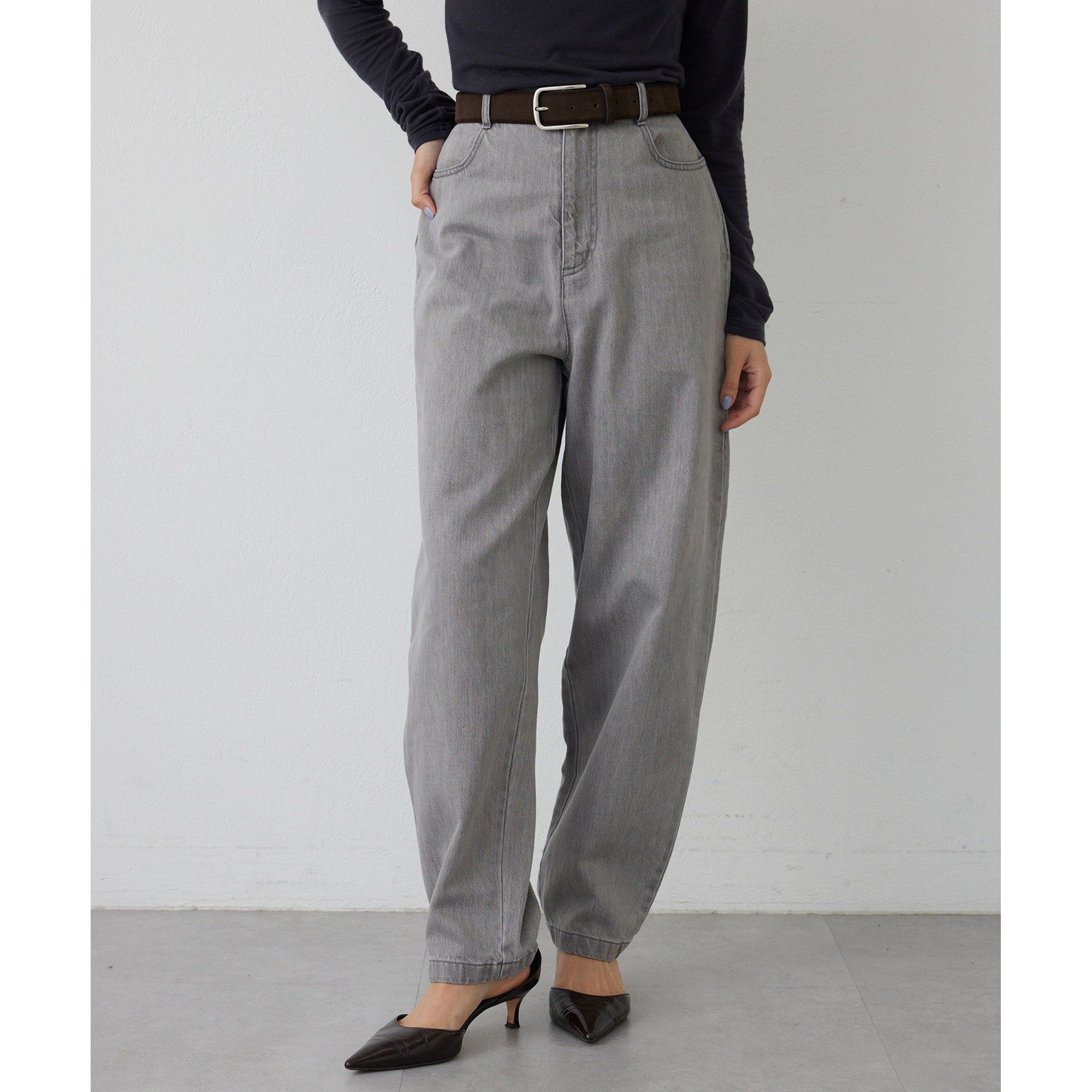 Whim Gazette(ウィム ガゼット)/【THE PAUSE】ハイウエストカーブデニムパンツ