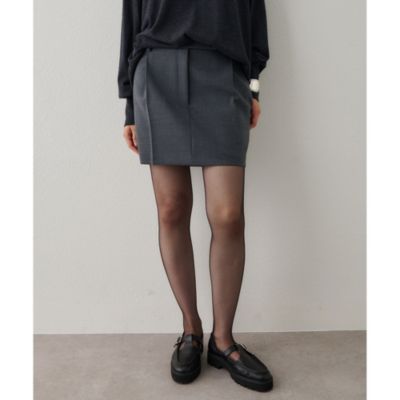 Whim Gazette(ウィム ガゼット)のタックミニスカート通販