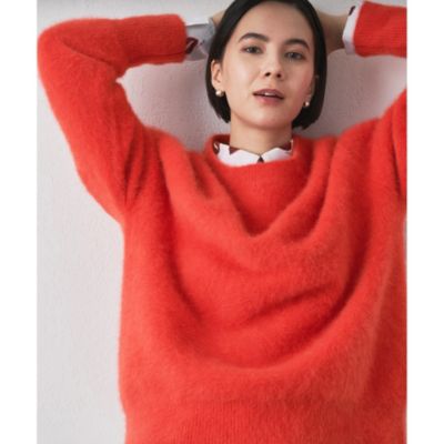 Whim Gazette 美品 ダブルクロスプルオーバー　ベビーピンク Whim Gazette 美品 ダブルクロスプルオーバー ベビーピンク