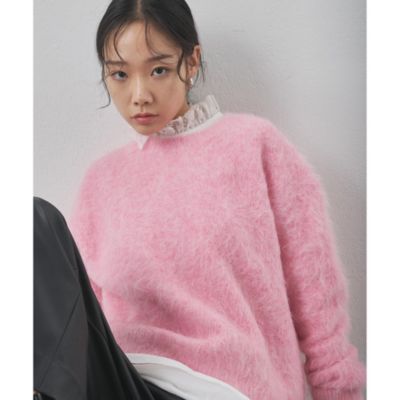 Whim Gazette(ウィム ガゼット)のスーリーアルパカクルーネックプル