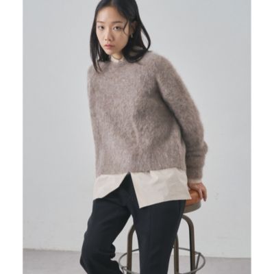 Whim Gazette(ウィム ガゼット)のスーリーアルパカクルーネックプル