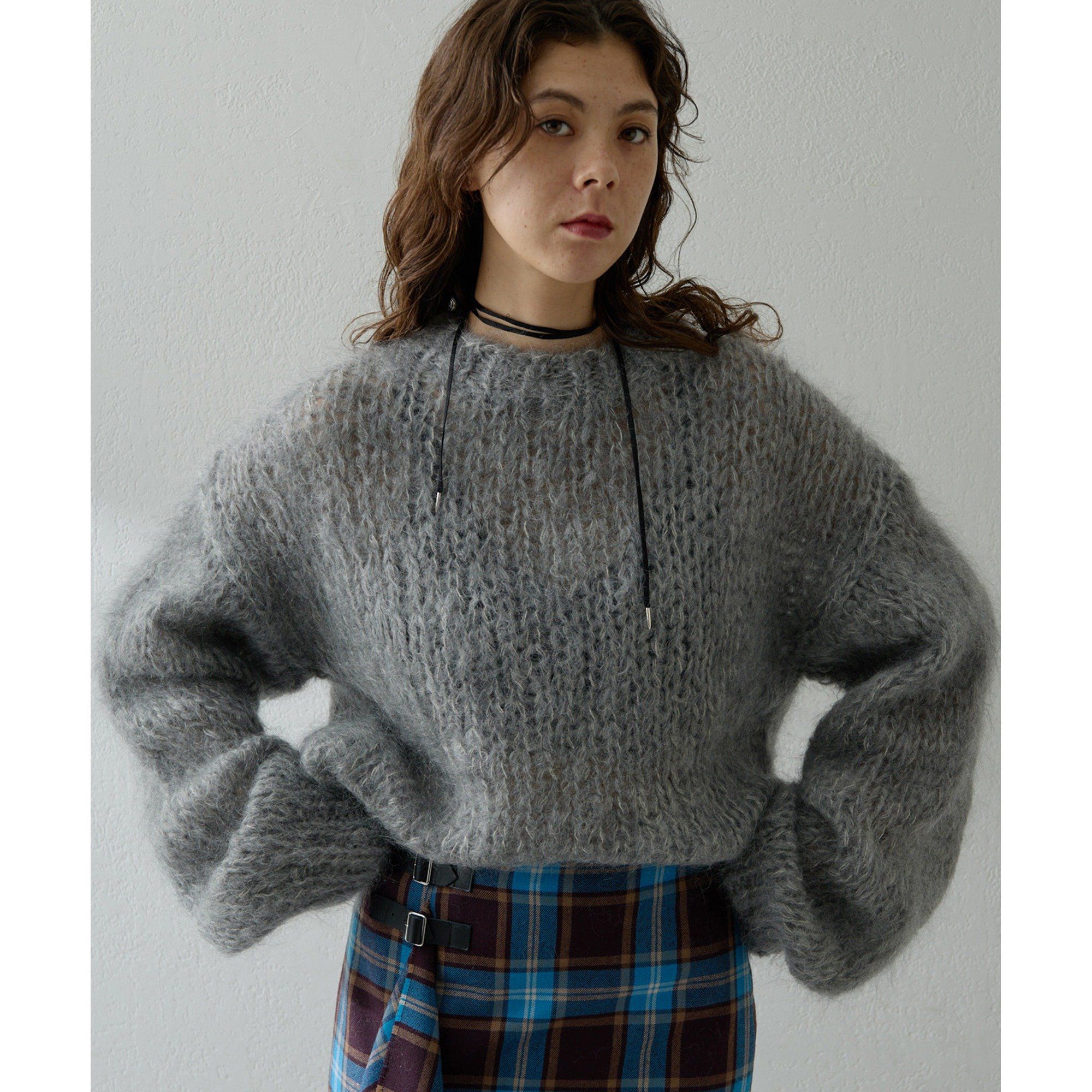 Whim Gazette(ウィム ガゼット)/ハンドクルーニットプルオーバー