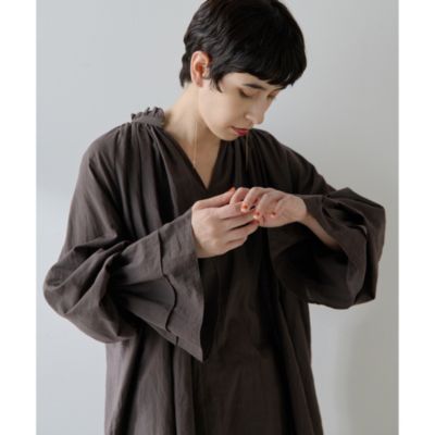 Whim Gazette(ウィム ガゼット)のカフスギャザーブラウス通販
