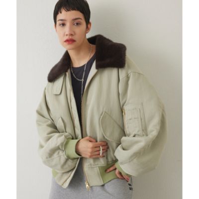 Whim Gazette(ウィム ガゼット)の【THE PAUSE】ファーカラーMA-1通販