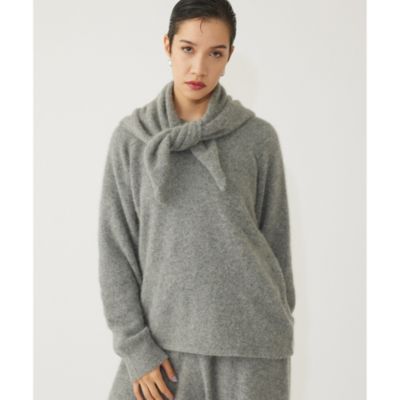 集英社HAPPY PLUS STOREWhim Gazette（ウィム ガゼット）/【THE PAUSE】ファーニットスカーフSET プルオーバー