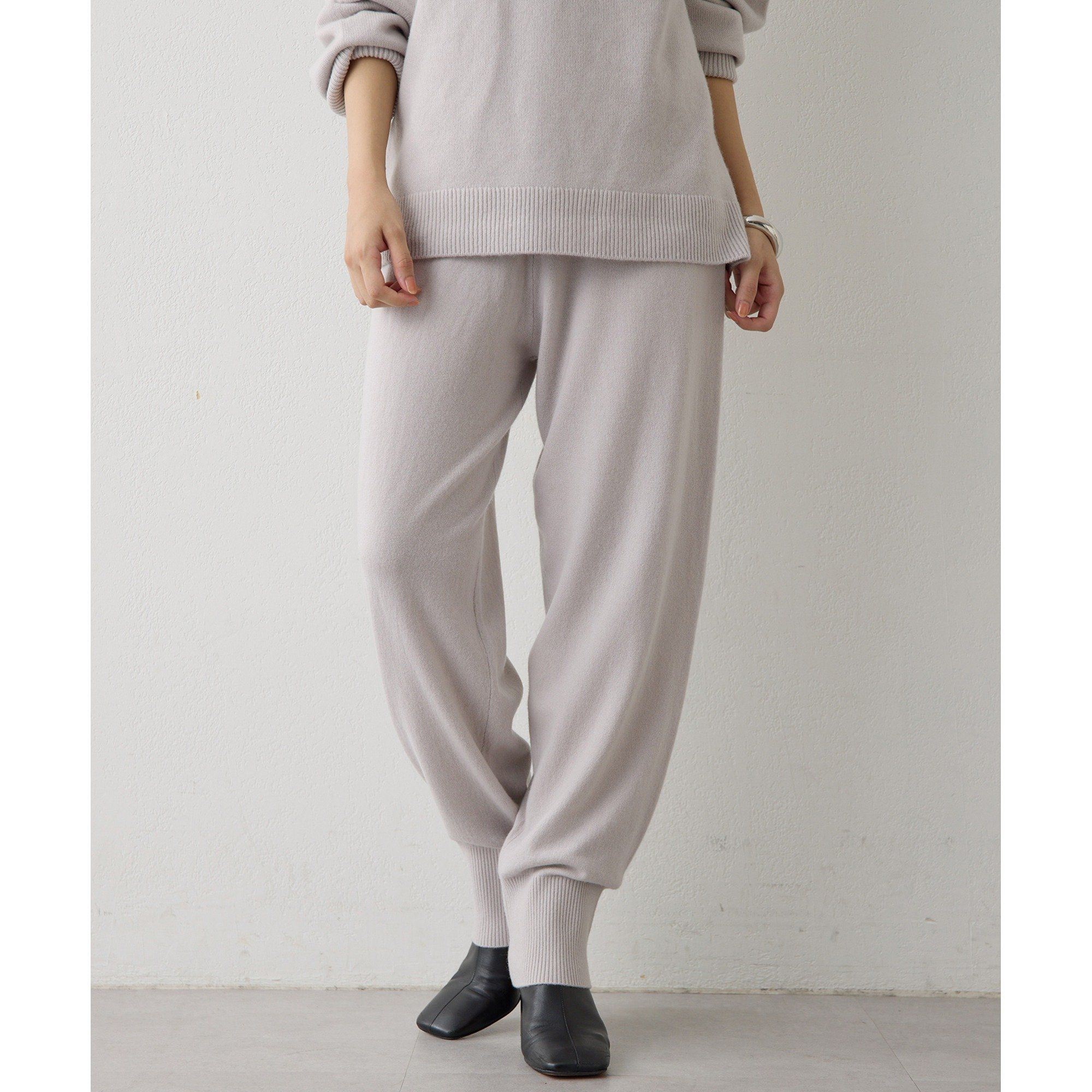 Whim Gazette(ウィム ガゼット)/ウールカシミヤニットパンツ