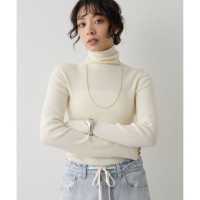 ウィムガゼット【新品】リブタートルニット Whim Gazette（ウィム ガゼット） ニット リブタートル レディース