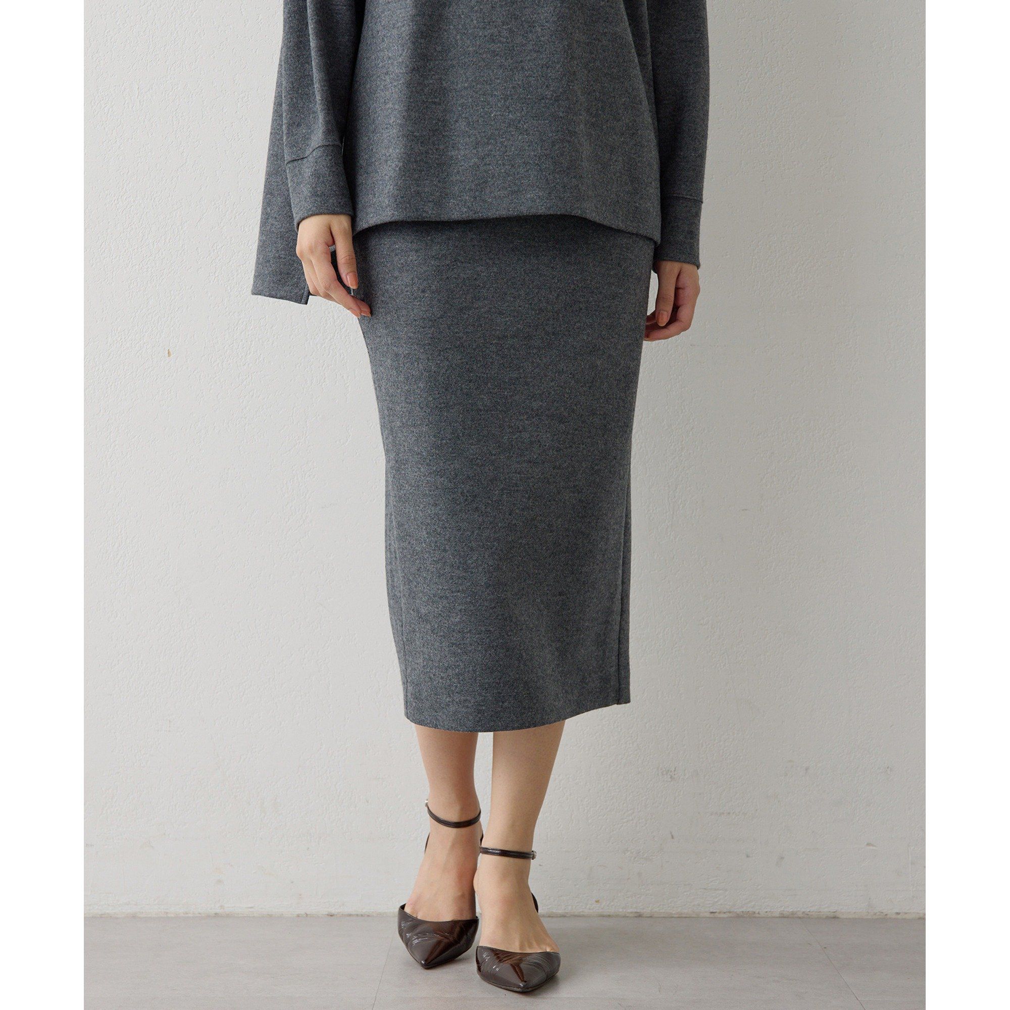 Whim Gazette(ウィム ガゼット)/圧縮スムースタイトスカート