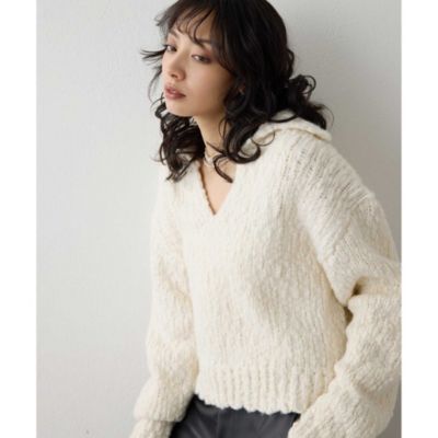 Whim Gazette(ウィム ガゼット)のローゲージスキッパープルオーバー