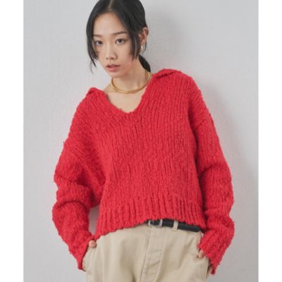 Whim Gazette ウィムガゼット ローゲージスキッパープルオーバー Whim Gazette(ウィム ガゼット)のローゲージスキッパープルオーバー