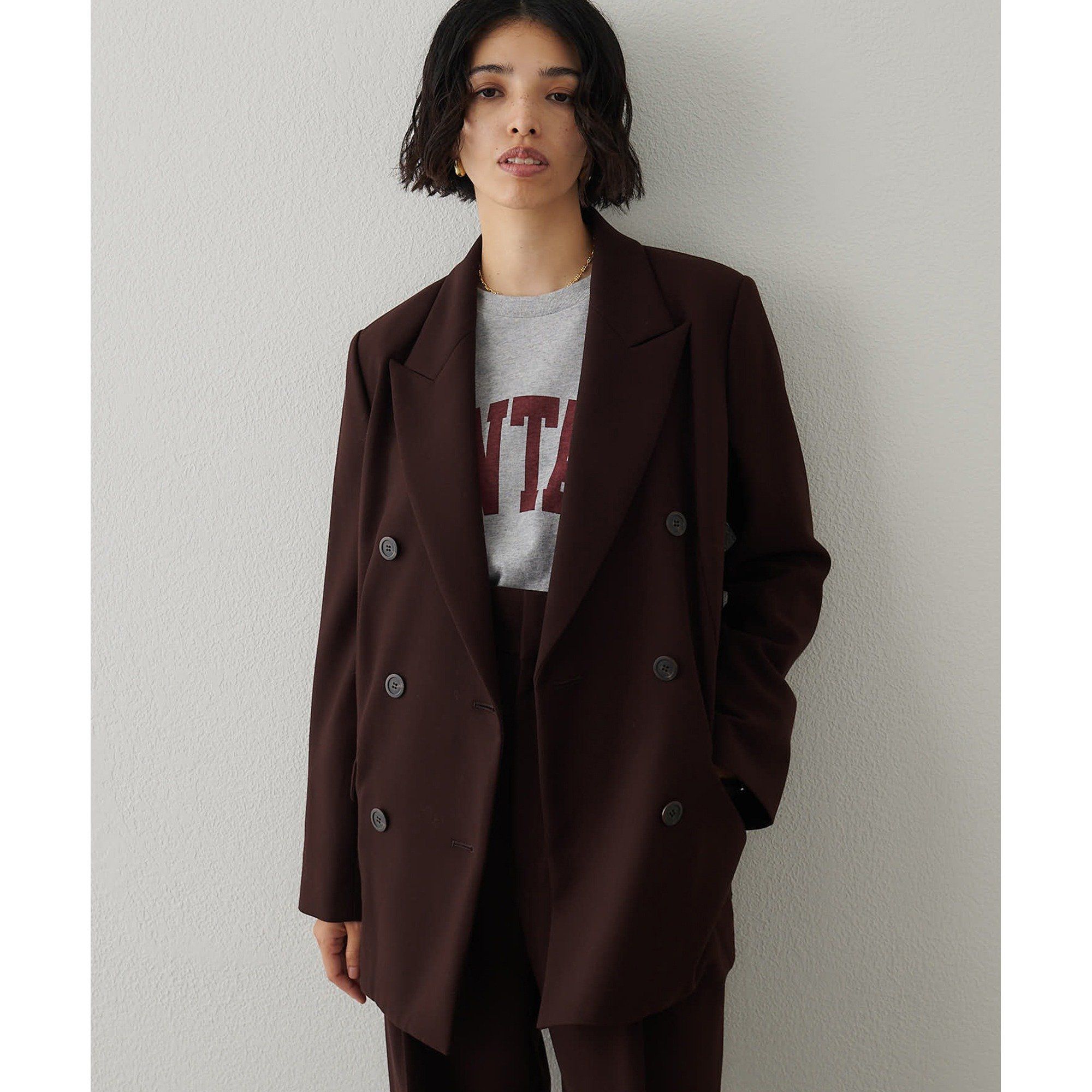 Whim Gazette(ウィム ガゼット)/ダブルテーラードジャケット