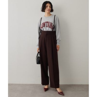 集英社HAPPY PLUS STOREWhim Gazette（ウィム ガゼット）/ハイウエストサスペンダーパンツ