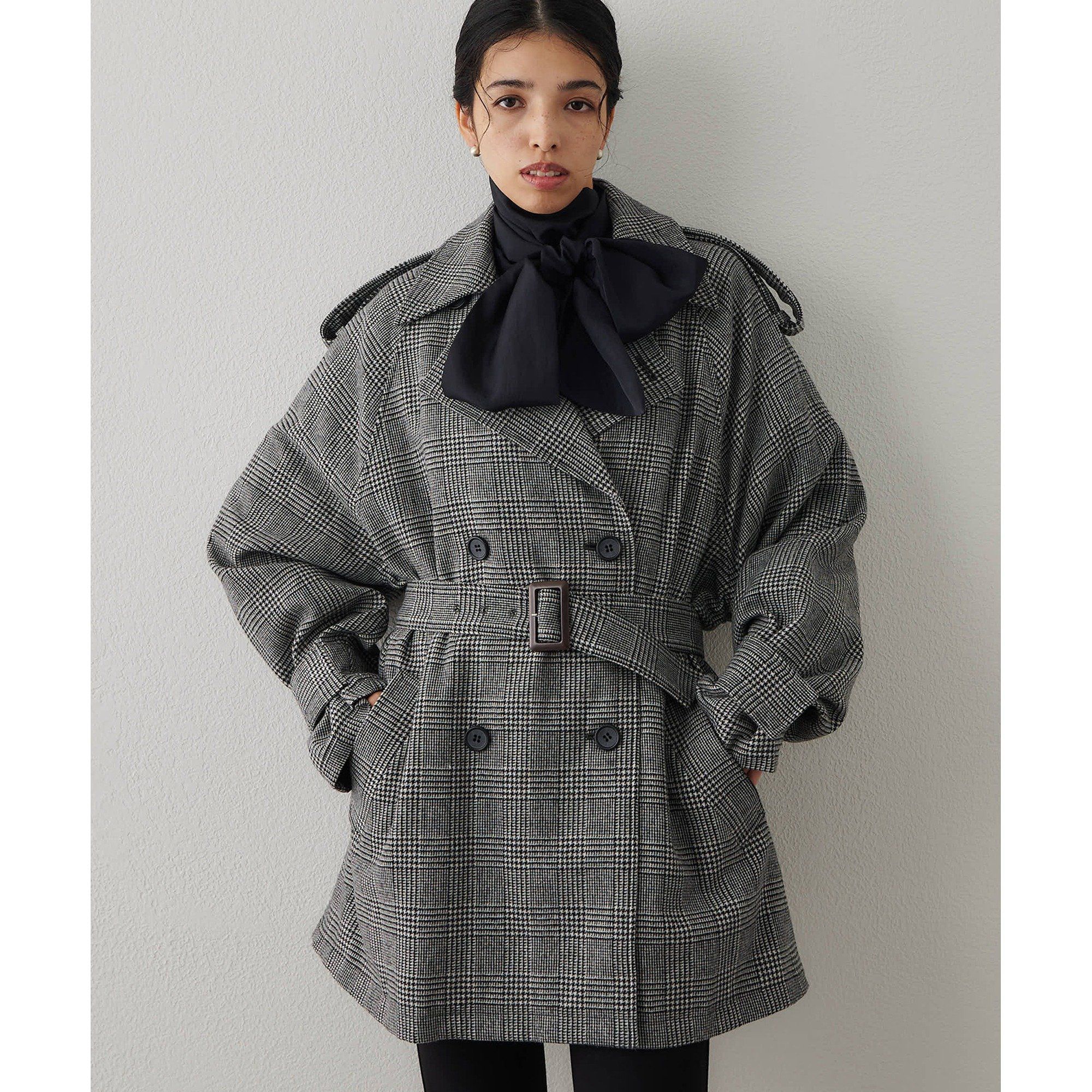 Whim Gazette(ウィム ガゼット)/ウールミドルトレンチコート