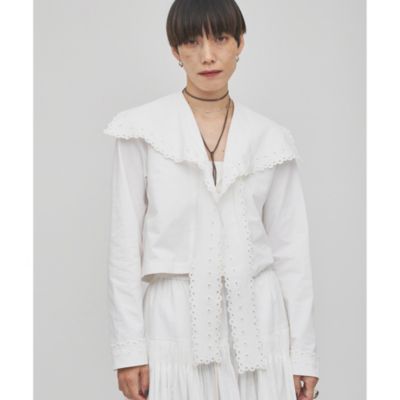 集英社HAPPY PLUS STOREWhim Gazette（ウィム ガゼット）/【GEMINI】スカラップブラウス