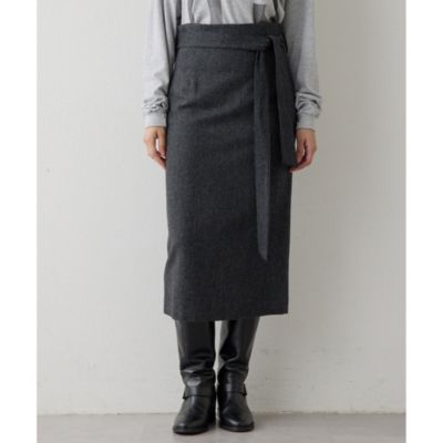 集英社HAPPY PLUS STOREWhim Gazette（ウィム ガゼット）/ウールベルト付スカート