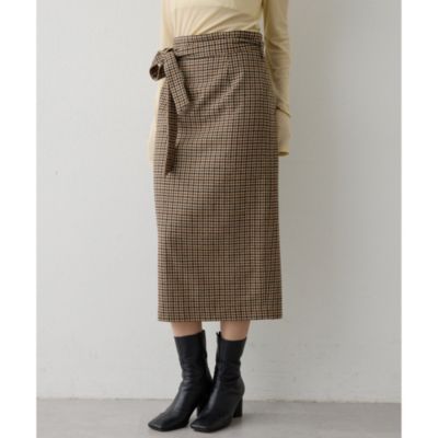 集英社HAPPY PLUS STOREWhim Gazette（ウィム ガゼット）/ウールベルト付スカート