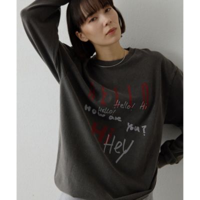ロゴロングスリーブTシャツ　ウィムガゼット Whim Gazette（ウィム ガゼット） tシャツ ロゴロングスリーブTシャツ