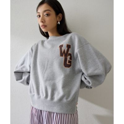 Whim Gazette(ウィム ガゼット)のワンポイントロゴ裏毛プルオーバー