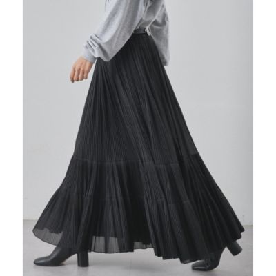 Whim Gazette(ウィム ガゼット)のオーガンジーティアードスカート通販