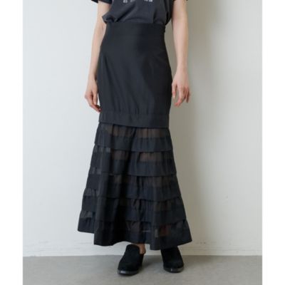 Whim Gazette(ウィム ガゼット)のオーガンジーマーメイドスカート4通販