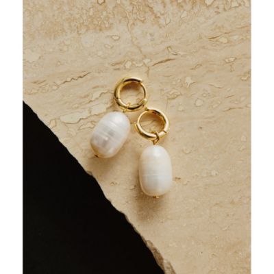 Whim Gazette(ウィム ガゼット)の【THE PAUSE】パールドロップピアス