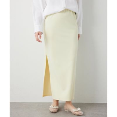 Whim Gazette(ウィム ガゼット)のカットジョーゼットスリットスカート