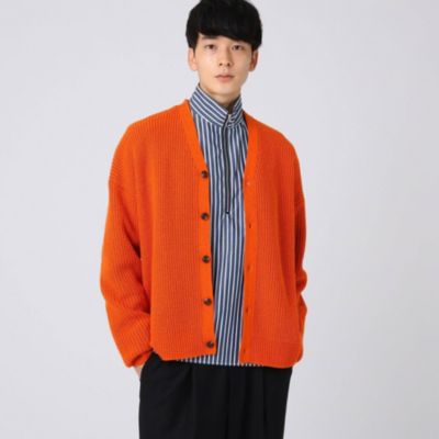 満了 圧縮 ピラミッド カーディガン メンズ オレンジ Nfrloa Org