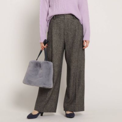 Reflect リフレクト のネップツイードワイドパンツ通販 集英社happy Plus Store