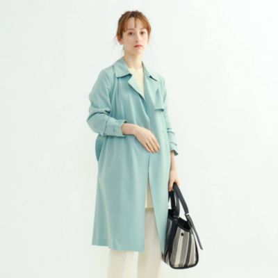 Indivi インディウ ィ の L ハンドウォッシュ サッシュベルト付きプレーントレンチコート通販 集英社happy Plus Store