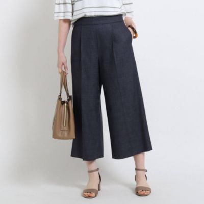 Reflect リフレクト の 洗える ライトデニムガウチョパンツ通販 Leeマルシェ