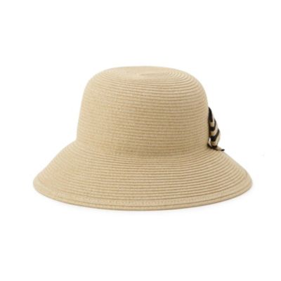Hushush Ladies ハッシュアッシュ の 洗える ポケッタブルボーダーリボンハット通販 Leeマルシェ