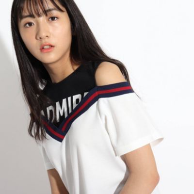 Pink Latte ピンクラテ のビックロゴ肩あきtシャツ通販 集英社happy Plus Store