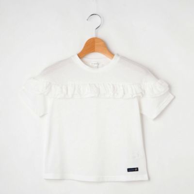 3can4on Kids サンカンシオン キッズ の 90 140cm 天竺フリルtシャツ通販 Leeマルシェ