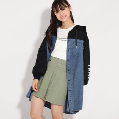 Pink Latte ピンクラテ の2wayフード付シャツワンピース ロンt通販 集英社happy Plus Store