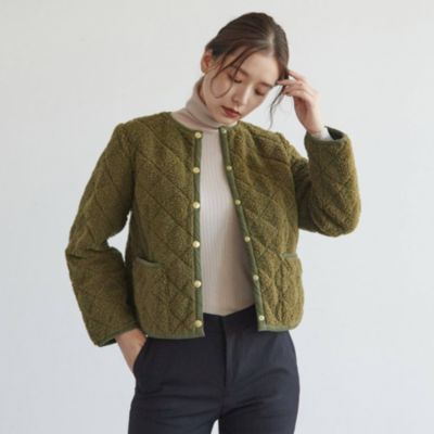 Dressterior Ladies ドレステリア レディース のtraditional Weatherwear トラディショナル ウェザーウェア ボアキルティングブルゾン通販 集英社happy Plus Store